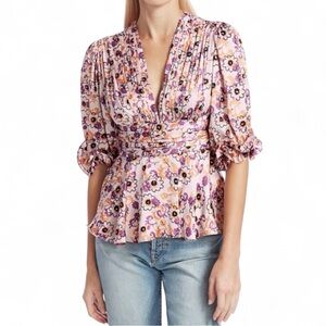 NWT Alexis Prema Top Babydoll Lilac L